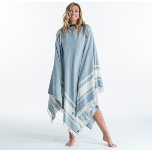 Strandlaken poncho xxl 190x190 cm hamamdoek