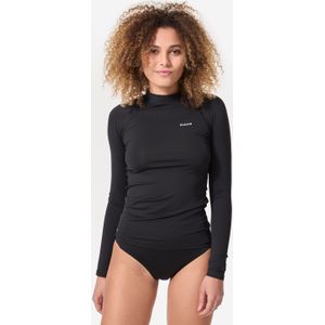 Uv-shirt lange mouwen dames zwart