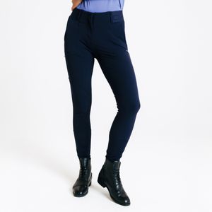 Paardrijbroek voor dames be you 500 marineblauw