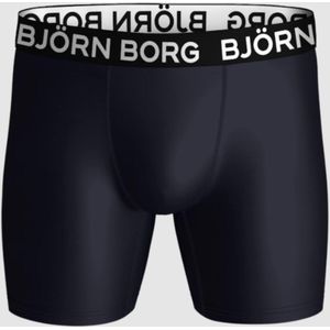 Bjorn Borg Sports Lightweight Boxers, microfiber heren boxers lange pijpen (2-pack), grijs, print