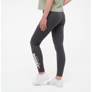 Fitnesslegging katoen 7/8-lengte voor dames donkergrijs