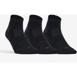 Halfhoge Sportsokken - Zwart - Set van 3 Paar