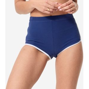 Bikinibroekje caro voor dames hoge taille blauw