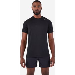 Naadloos hardloopshirt voor heren run 500 comfort zwart