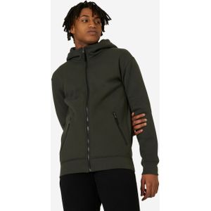 Capuchonvest voor fit heren zwart