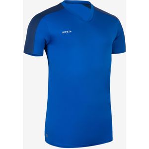 Voetbalshirt met korte mouwen voor volwassenen essential blauw