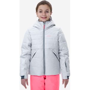 Heel warme en waterdichte gewatteerde ski-jas voor kinderen 180 warm grijs