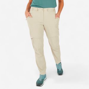 Afritsbroek voor bergwandelen dames mh500 beige