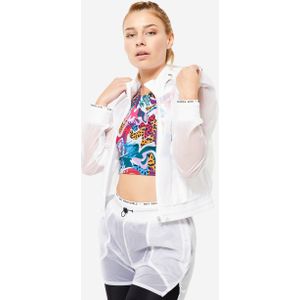 Jack met capuchon voor cardiofitness dames wit