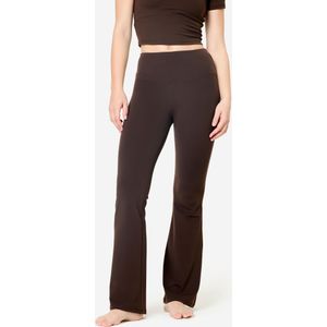 Rekbare en zachte flared legging breathe bruin