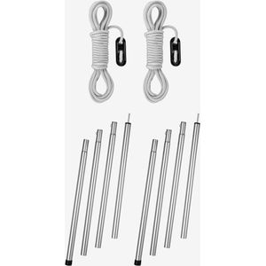Luifelstok voor tent en tarp aluminium 200 cm 2 stuks