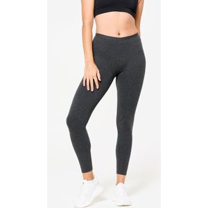 Fitnesslegging voor dames aansluitende pasvorm grijs