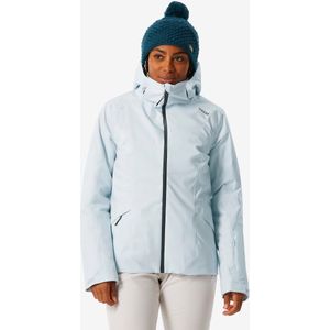 Warme en waterdichte ski-jas voor dames 500 gletsjerblauw