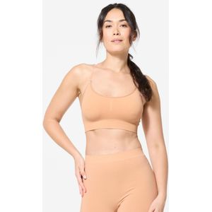 Beha met afneembare bandjes voor dames lichte ondersteuning beige