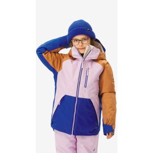 Snowboardjas snb500 kinderen 6-10 jaar ziprotec driekleurig
