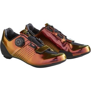 Fietsschoenen dames van rysel roadr 520 bordeaux glanzend