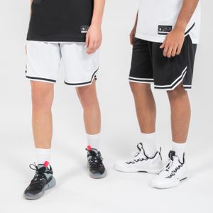 Basketbalbroekje sh500r omkeerbaar zwart/wit
