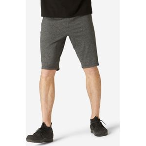 Fitness short voor heren 500 donkergrijs