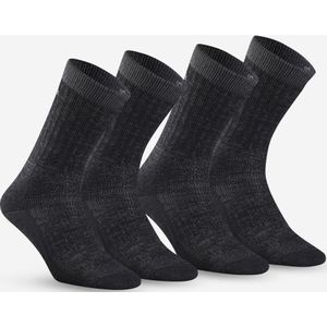 Warme wandelsokken sh900 mountain mid zwart