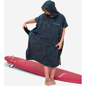 Surfponcho - Zwart - Voor Kinderen - 135 tot 160 cm