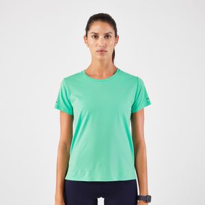 Ademend hardloopshirt dames run 500 dry groen