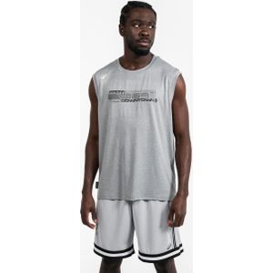 Basketbal tank top heren/dames fast 500 grijs