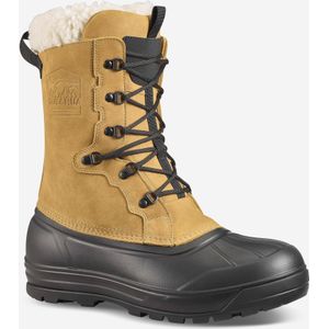 Warme waterdichte snowboots nh900 leer voor heren geel