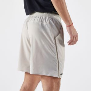 Ademende tennisshort voor heren dry+ beige gaël monfils