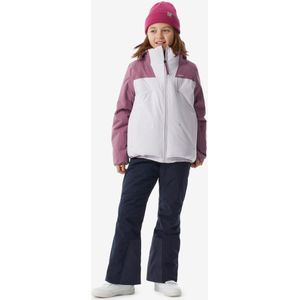 Warme en waterdichte ski-jas voor meisjes 500 warm roze