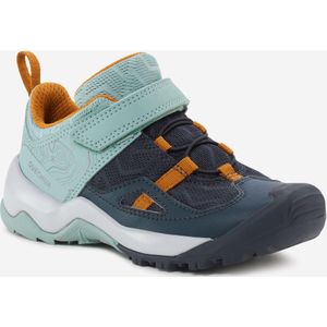 Wandelschoenen voor kinderen crossrock klittenband grijs groen maat 24 tot 34