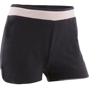 Ademende short voor meisjes grijs/roze