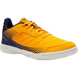 Zaalvoetbalschoenen kind eskudo 500 geel/blauw