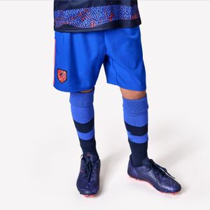 Voetbalbroekje kind viralto blauw/rood