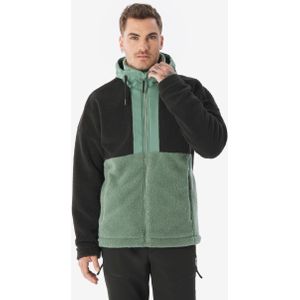 Warme fleece jas sh900 voor heren sherpa groen