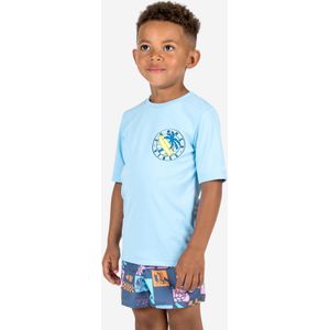 Uv-werend zwemshirt met korte mouwen voor surfen kinderen 100