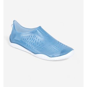 Waterschoenen fitshoe voor aquabiken of aquagym jeansblauw