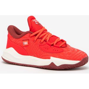 Basketbalschoenen nba bulls fast 900 low-1 voor kinderen rood wit