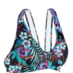Bikinitop voor meisjes 900 lily paars turquoise