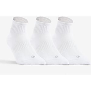 Halfhoge Sportsokken - Wit - Set van 3 Paar