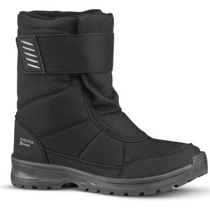 Snowboots kinderen - waterdichte wandellaarzen met klittenband - sh100 - zwart