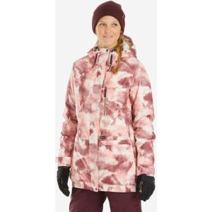 Snowboardjas voor dames snb 100 roze