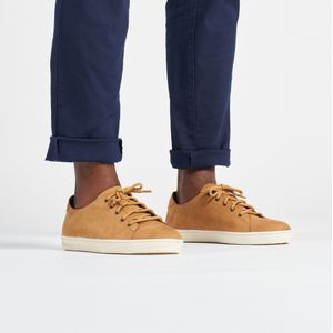 Leren zeilschoenen voor heren 500 laag lichtbruin