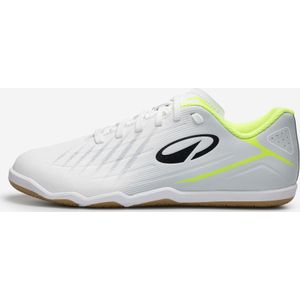 Zaalvoetbalschoenen sala club voor kinderen veters lichtgrijs