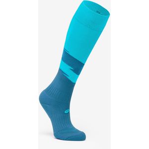 Voetbalsokken / voetbalkousen kind viralto roar snake - blauw/groen
