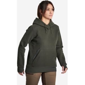 Sweatshirt met capuchon voor de jacht dames 500 groen