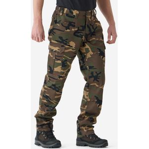 Stevige cargobroek steppe 500 camouflage groen
