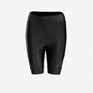 Damesfietsbroek voor racefietsen discover zonder bretels zwart