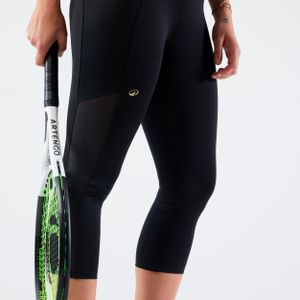 Tennislegging met zakken 3/4 dry 900 marineblauw