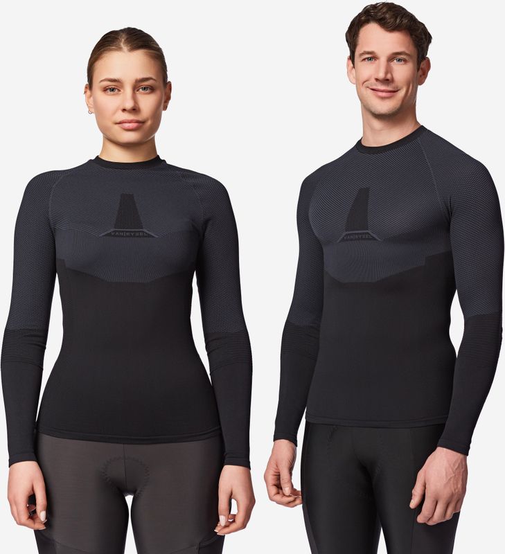 Van Rysel - Training Baselayer Long Sleeve Jersey - Zwart - Sportshirt