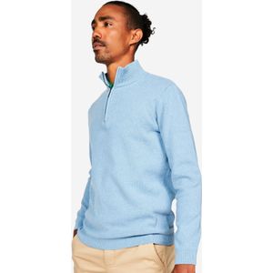 Golftrui mw500 voor heren lichtblauw
